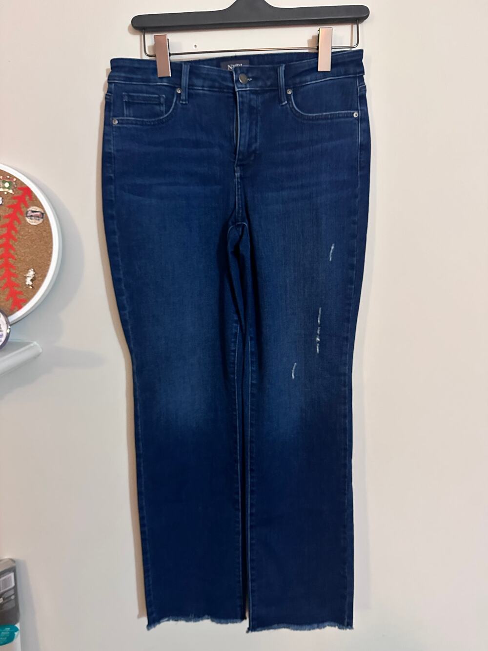 NYDJ Grant Relaxed Straight Size 8 Dark Wash Jean